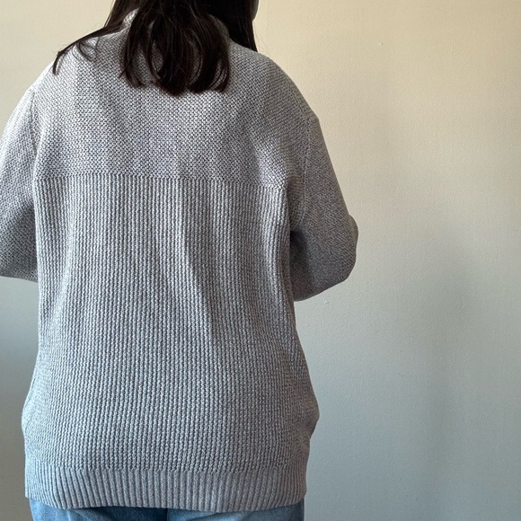 G.H. Bass & Co. Light Gray Cowl Neck Sweater - Picture 4 of 8